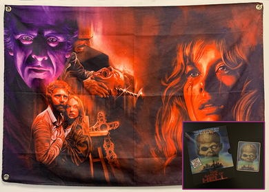 The Gates of Hell merch bundle (Includes tapestry, sticker, and slipcase)