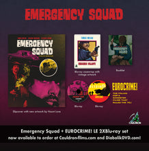 Load image into Gallery viewer, Emergency Squad + EUROCRIME! (Limited 2 X Blu-ray w/ Slipcover &amp; booklet) - Pre-order